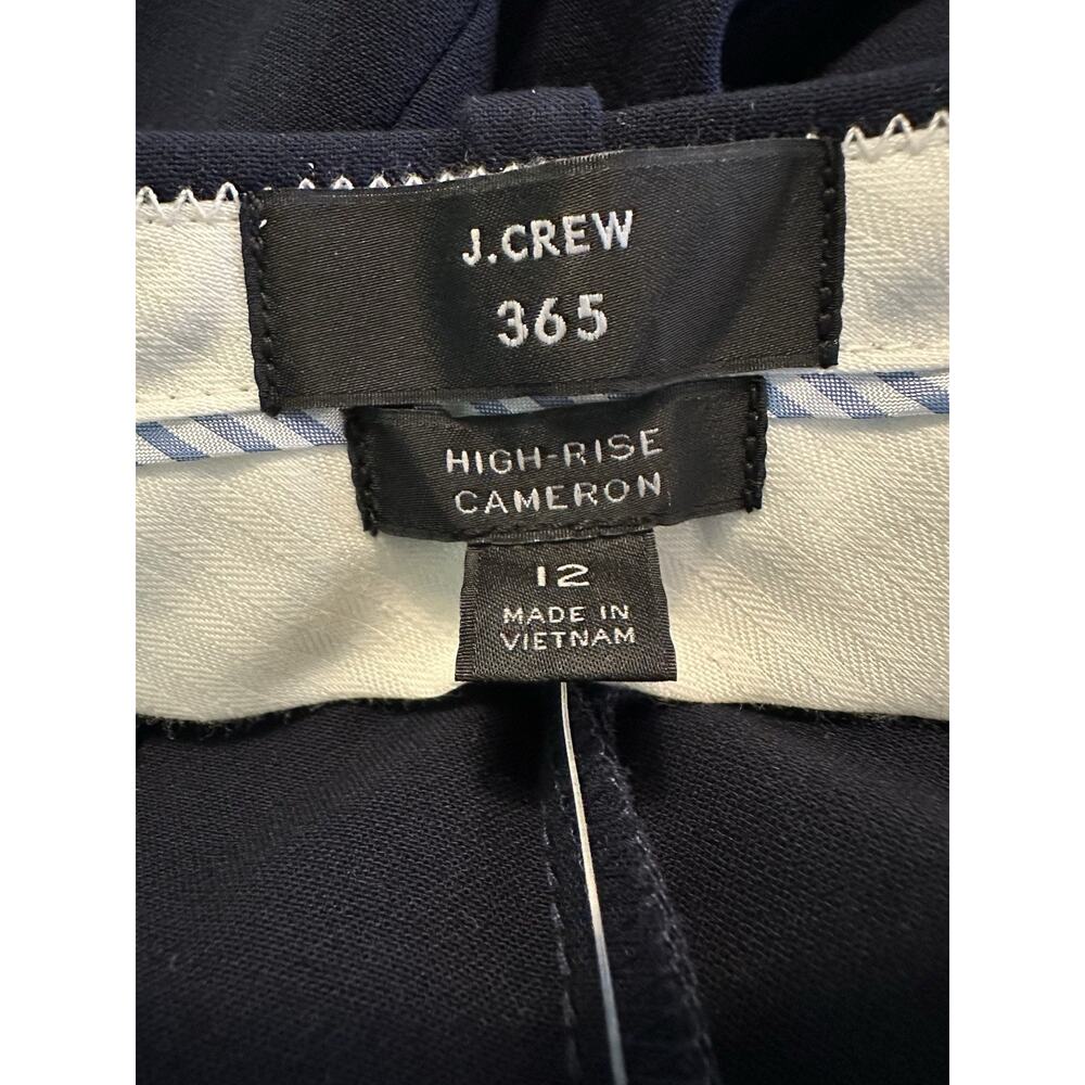 NWT J Crew 365 Womens High Rise Cameron Pant 12 Four Way Stretch Preppy Blue - Picture 9 of 11